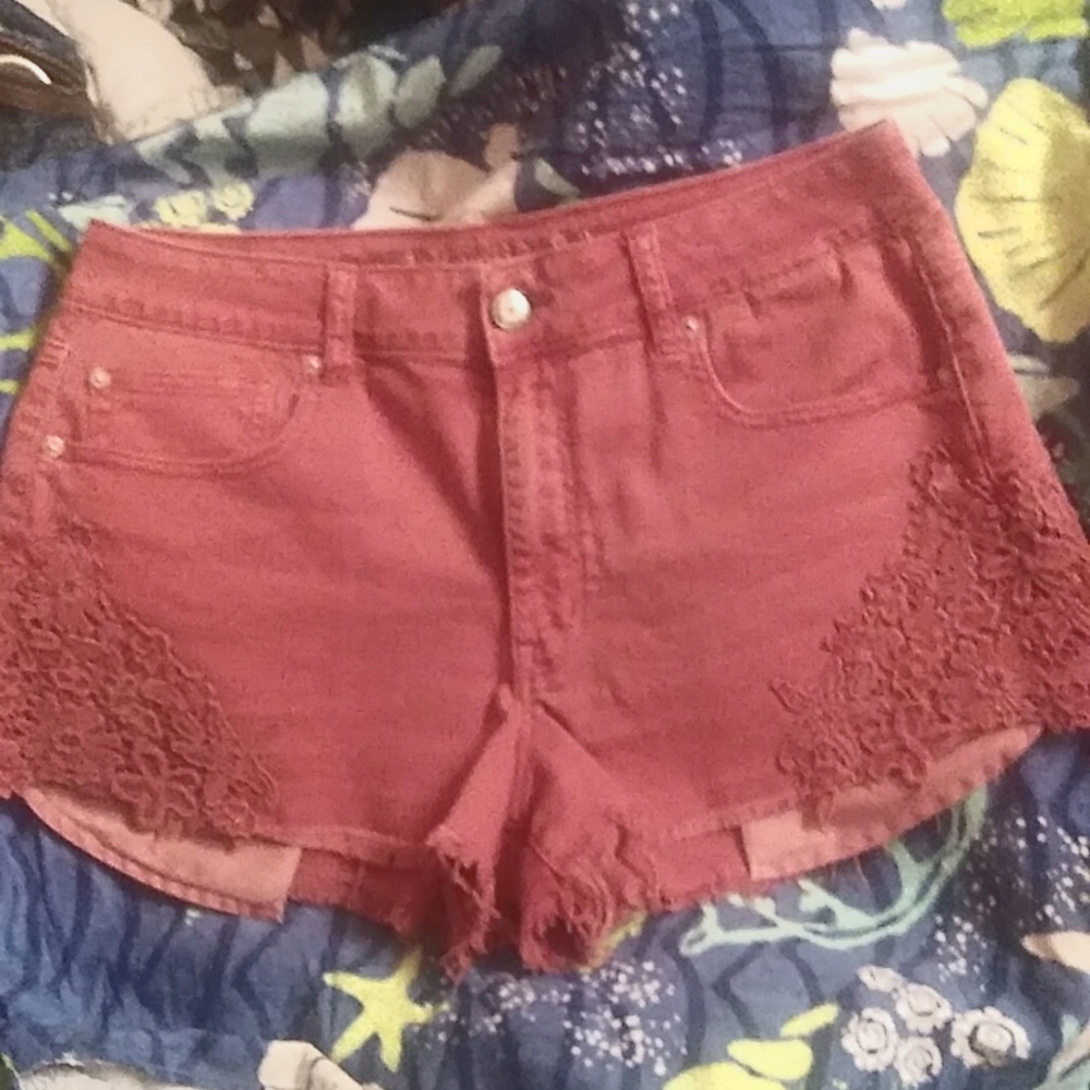 NWOT AEO Ladies Hi Rise Shorts.  Size 14.        K1